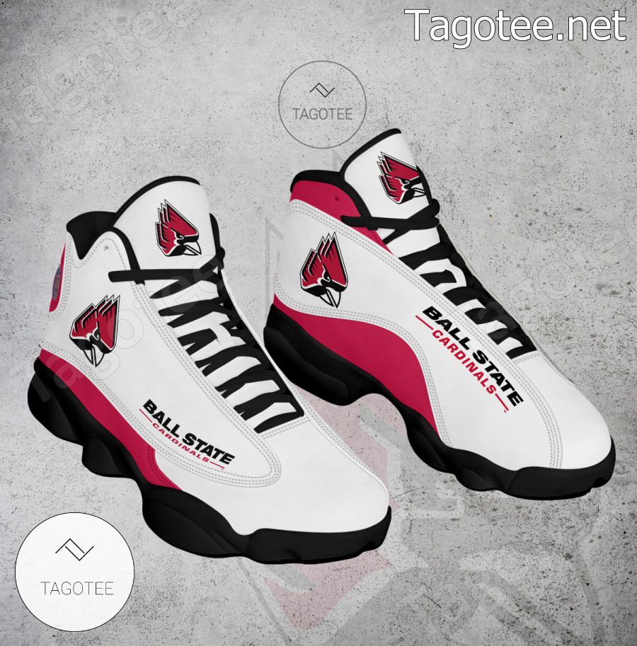 Ball State NCAA Logo Air Jordan 13 Shoes - BiShop a