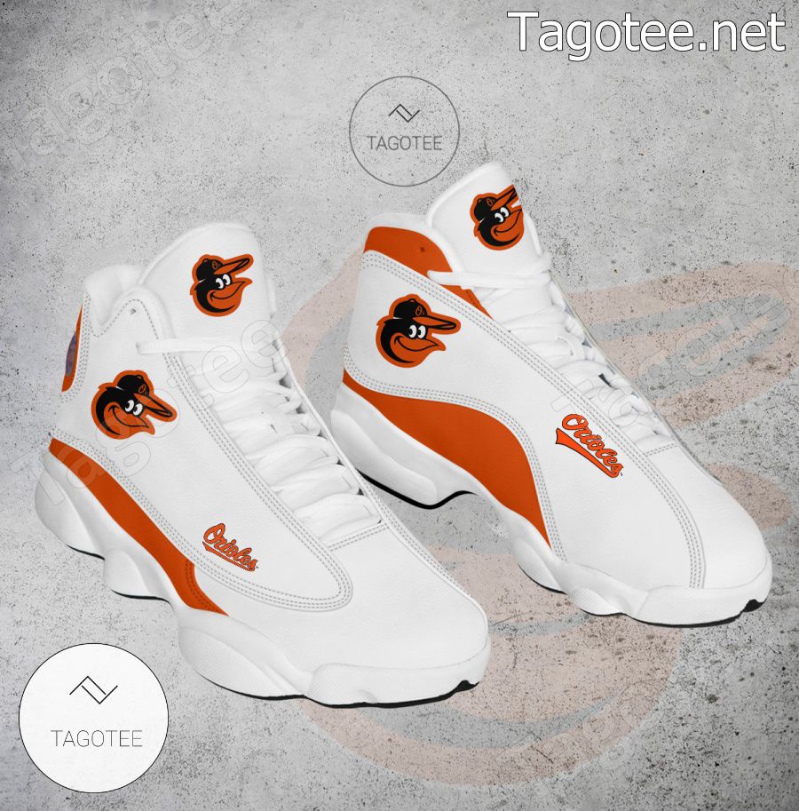 Baltimore Orioles Logo Air Jordan 13 Shoes - EmonShop