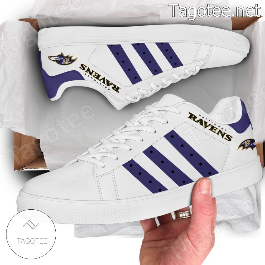 Baltimore Ravens NFL Logo Stan Smith Shoes - EmonShop