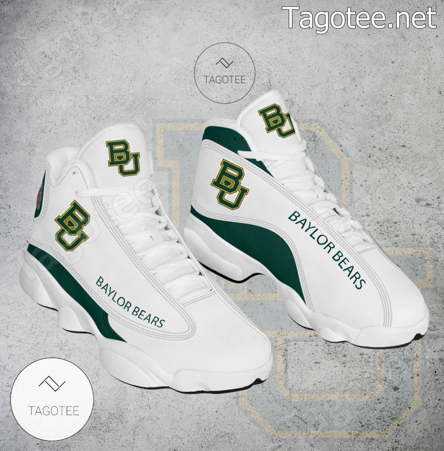 Baylor Bears NCAA Logo Air Jordan 13 Shoes - BiShop