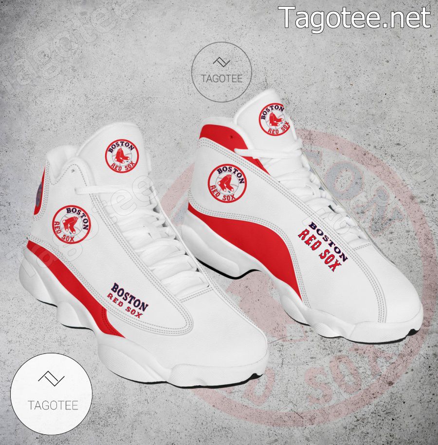 Boston Red Sox Logo Air Jordan 13 Shoes - EmonShop