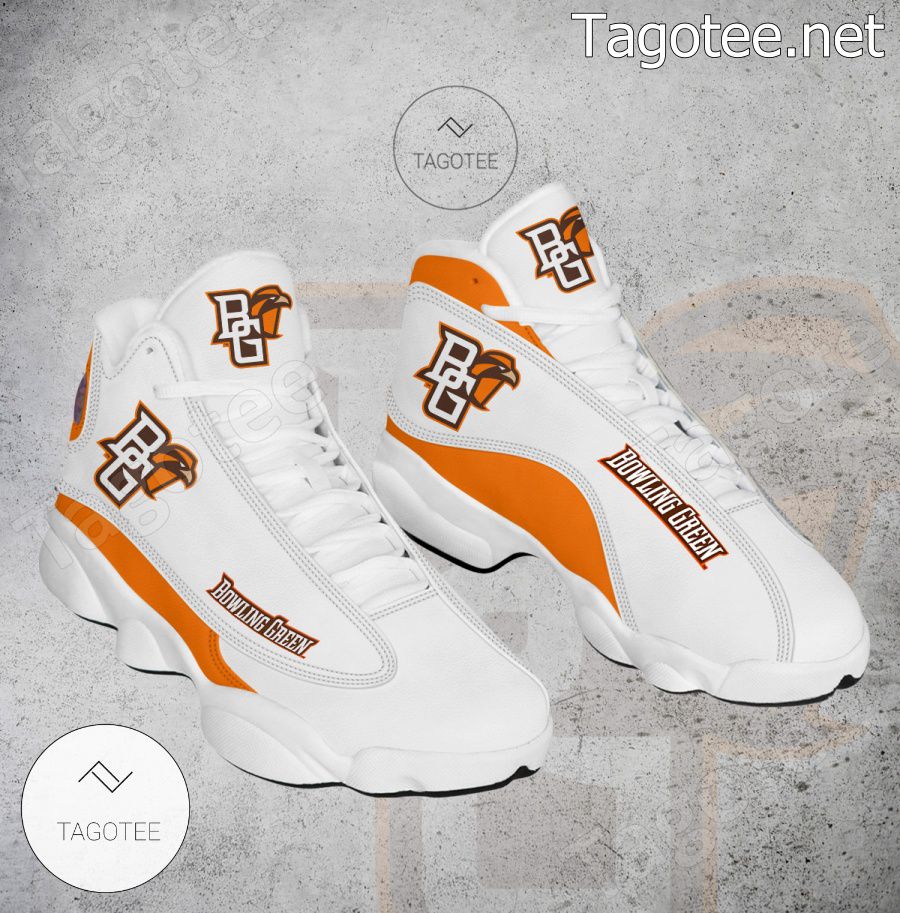 Bowling Green NCAA Logo Air Jordan 13 Shoes - BiShop