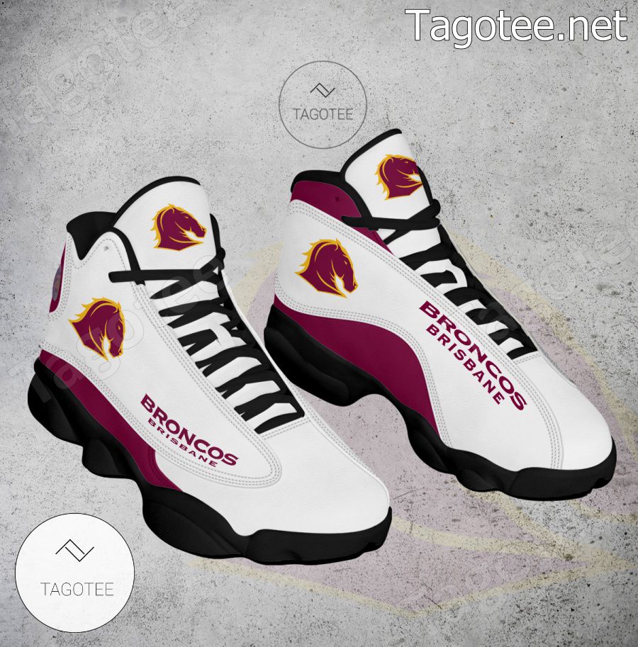 Brisbane Broncos Logo Air Jordan 13 Shoes - EmonShop a