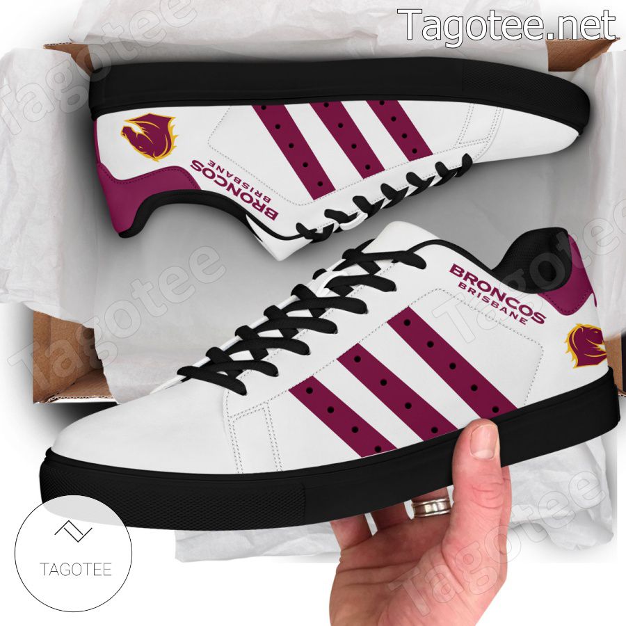 Brisbane Broncos NRL Logo Stan Smith Shoes - EmonShop a