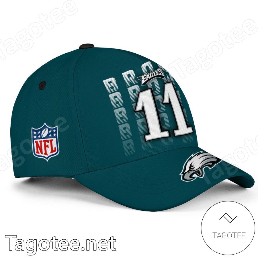 Brown 11 Super Bowl Champion Philadelphia Eagles Classic Cap Hat a