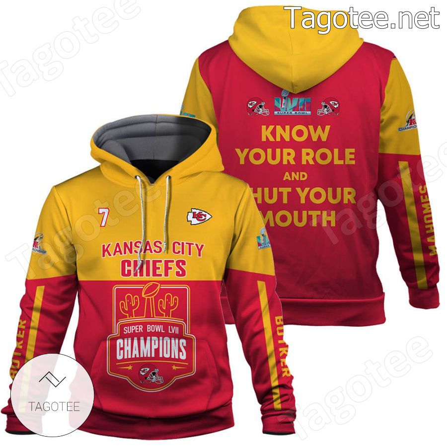 Butker 7 Kansas City Chiefs Know Your Role And Shut Your Mouth Fan NFL Hoodie