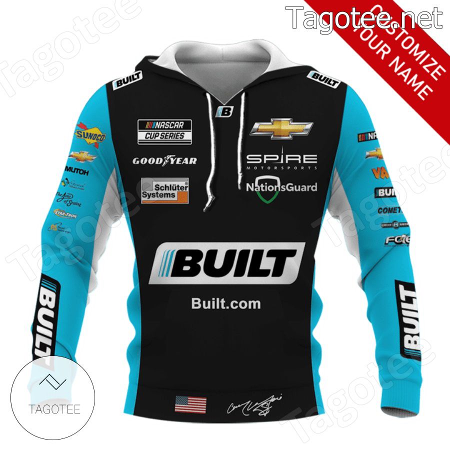 Car Racing Built Black And Blue Hoodie