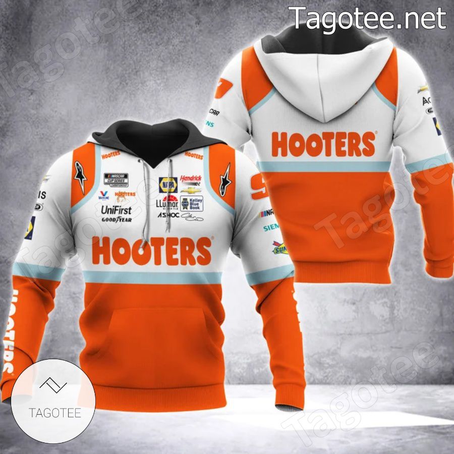 Car Racing Hooters Orange Hoodie And Pants a