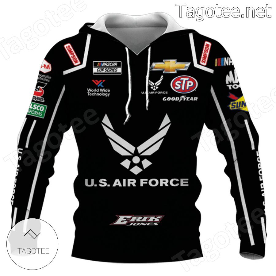 Car Racing U.s. Air Force Erick Jones Hoodie