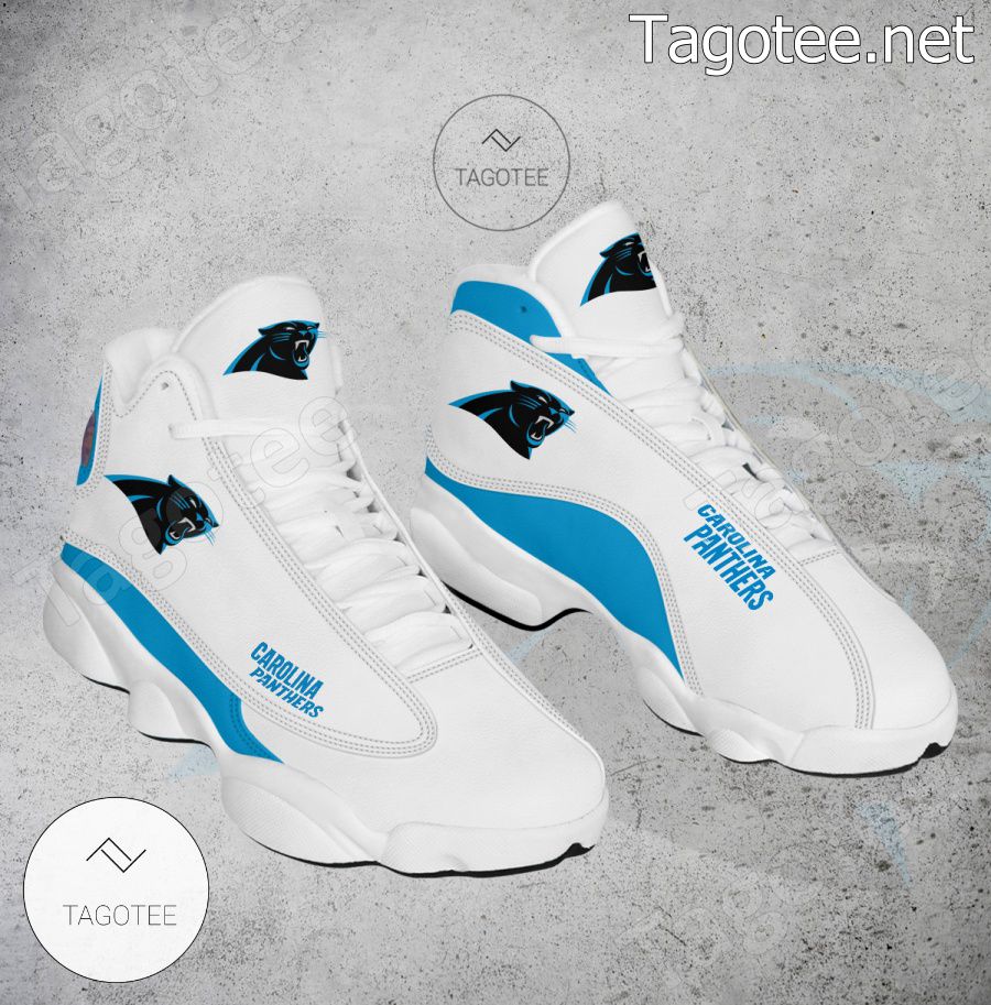 Carolina Panthers Logo Air Jordan 13 Shoes - EmonShop