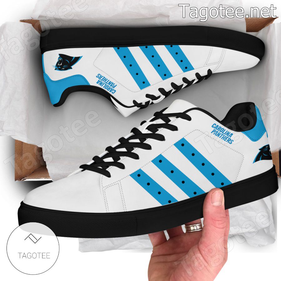 Carolina Panthers NFL Logo Stan Smith Shoes - EmonShop a