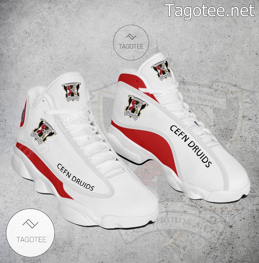 Cefn Druids Logo Air Jordan 13 Shoes - EmonShop