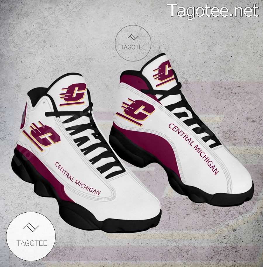 Central Michigan NCAA Logo Air Jordan 13 Shoes - BiShop a