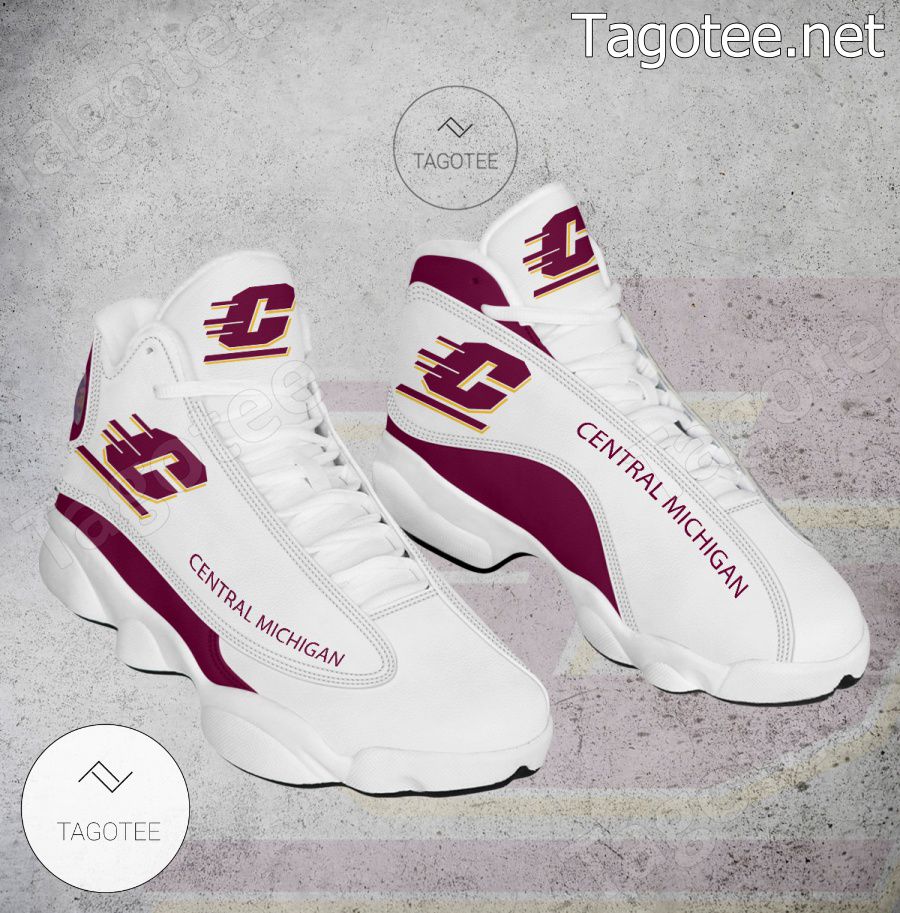 Central Michigan NCAA Logo Air Jordan 13 Shoes - BiShop