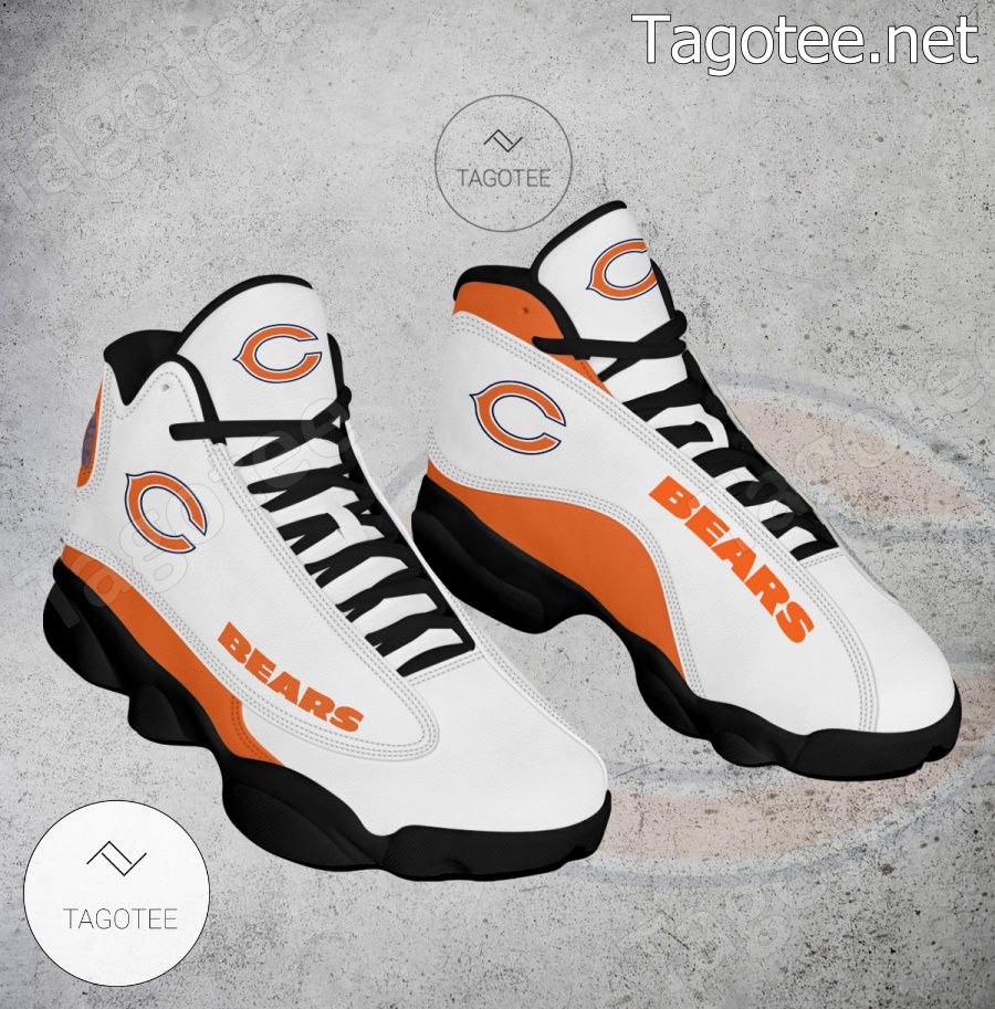 Chicago Bears Logo Air Jordan 13 Shoes - EmonShop a