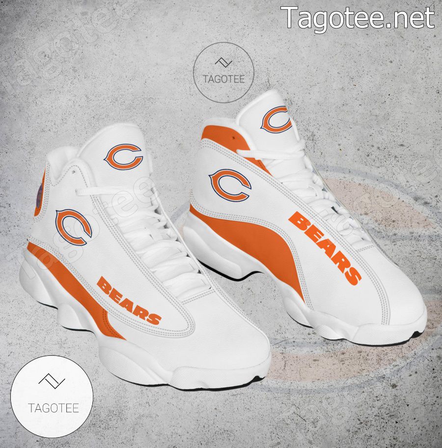 Chicago Bears Logo Air Jordan 13 Shoes - EmonShop