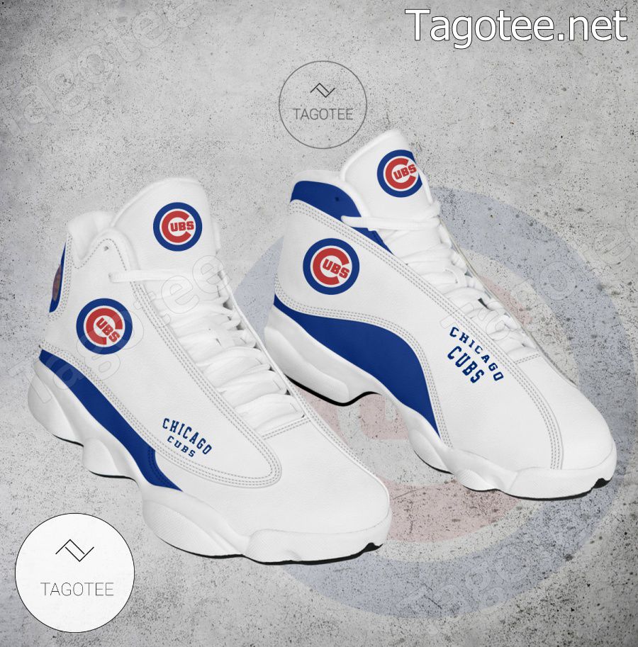 Chicago Cubs Logo Air Jordan 13 Shoes - EmonShop