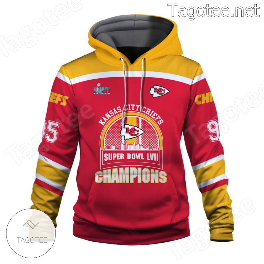 Chris Jones 95 Chiefs Team Kansas City Chiefs Fan NFL Hoodie a