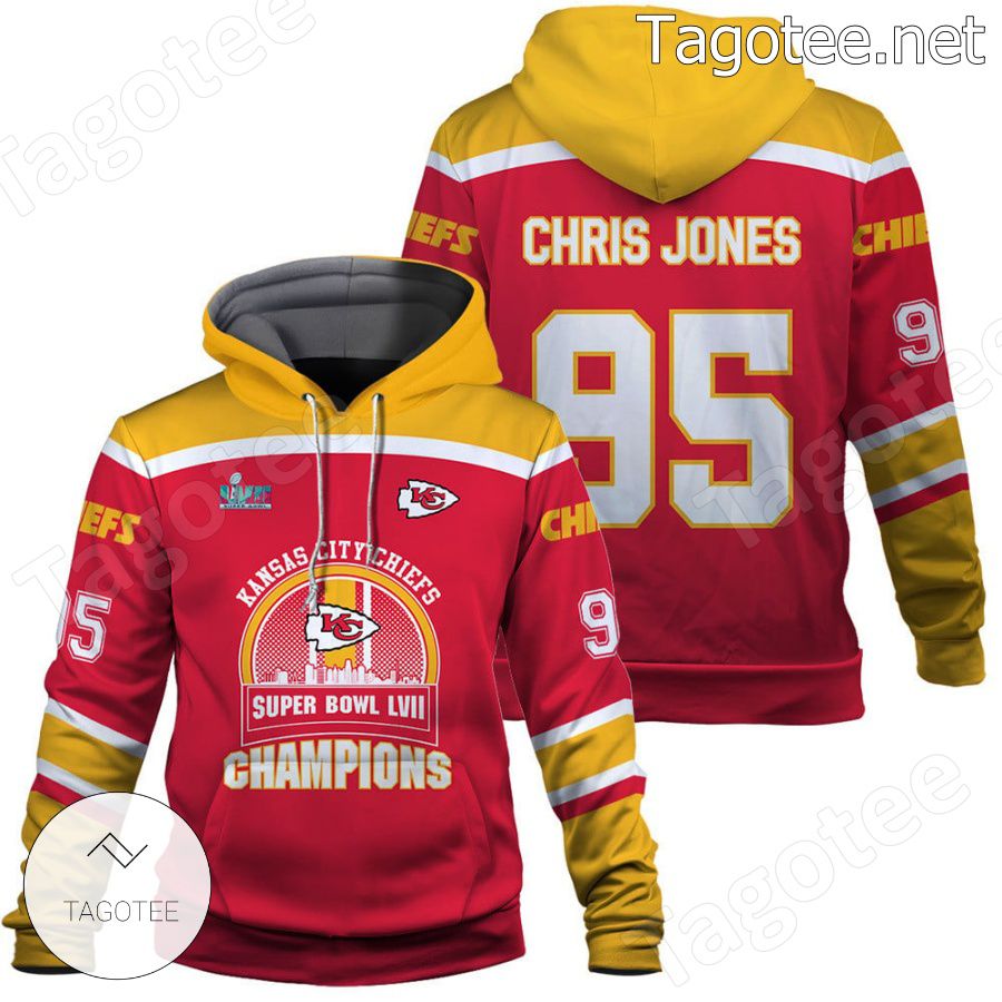 Chris Jones 95 Chiefs Team Kansas City Chiefs Fan NFL Hoodie