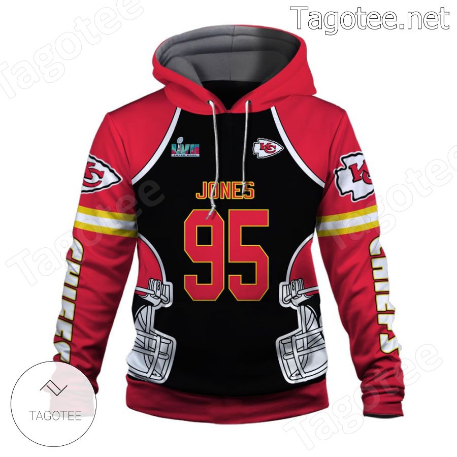 Chris Jones 95 Go Chiefs Kansas City Chiefs Fan NFL Hoodie a