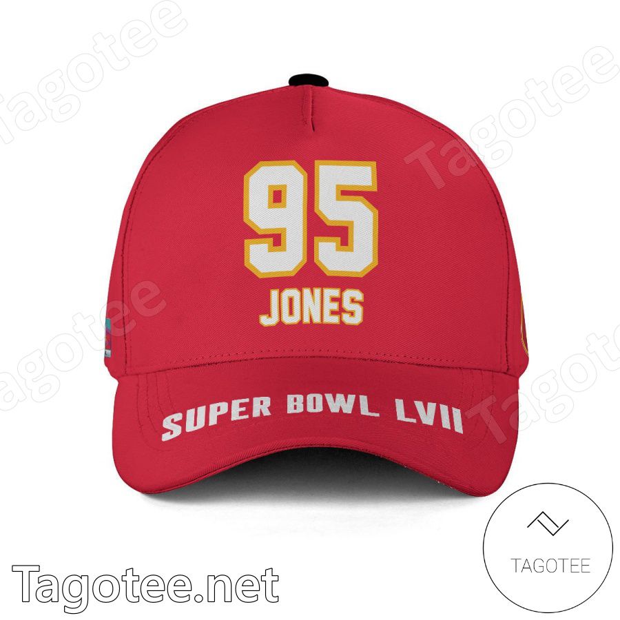 Chris Jones 95 Kansas City Chiefs 2023 Super Bowl LVII Classic Cap Hat