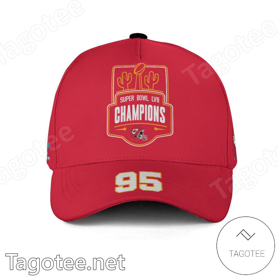 Chris Jones 95 Super Bowl LVII 2023 Champions NFL Kansas City Chiefs Classic Cap Hat