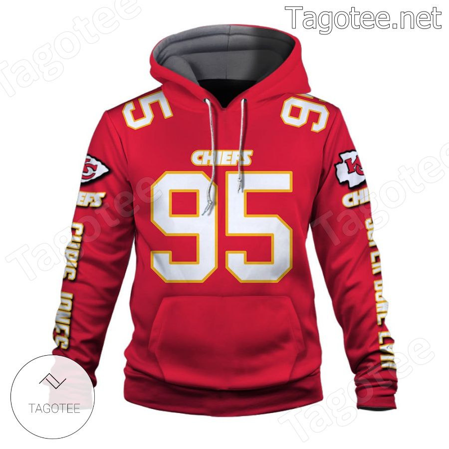 Chris Jones Beat The Eagles Wear Red Get Loud Kansas City Chiefs Fan NFL Hoodie a