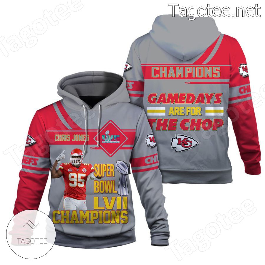 Chris Jones Gamedays Are For The Chop Kansas City Chiefs Fan NFL Hoodie