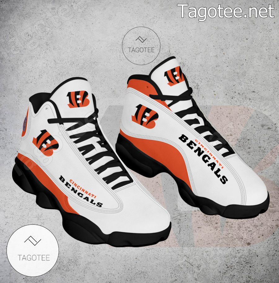 Cincinnati Bengals Logo Air Jordan 13 Shoes - EmonShop a