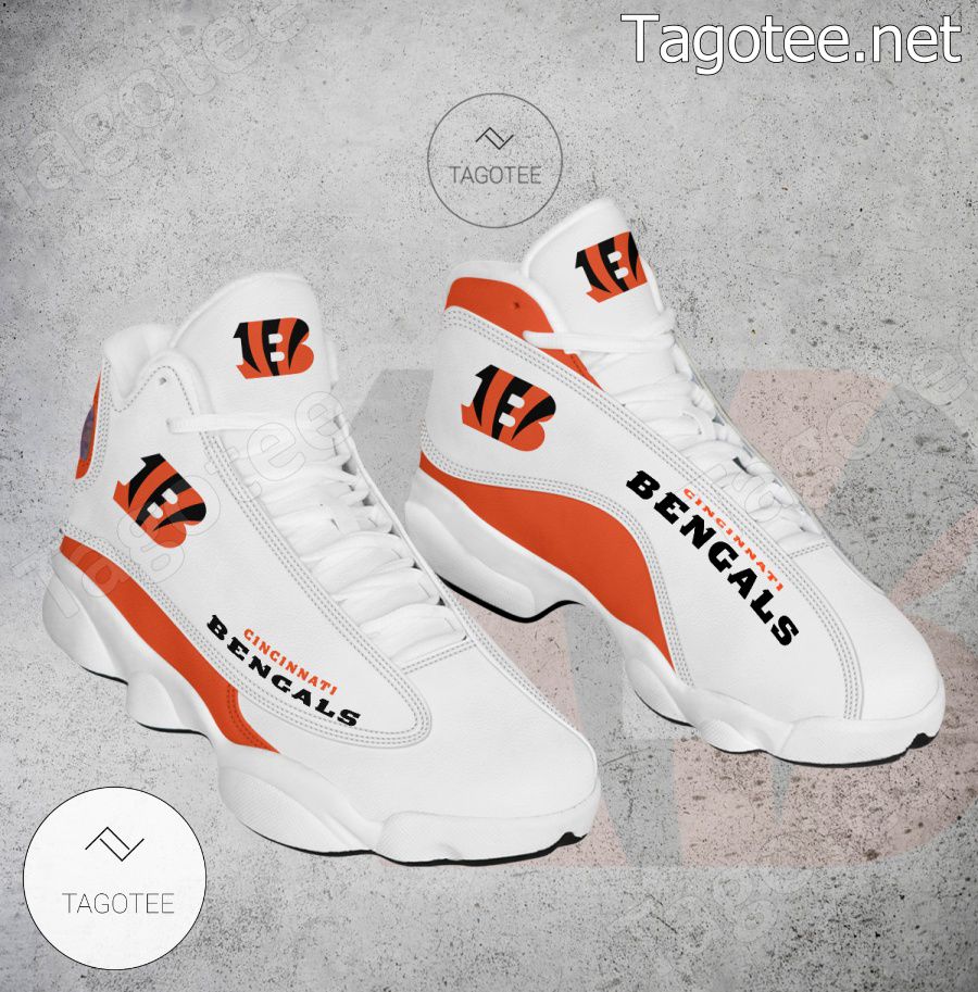 Cincinnati Bengals Logo Air Jordan 13 Shoes - EmonShop