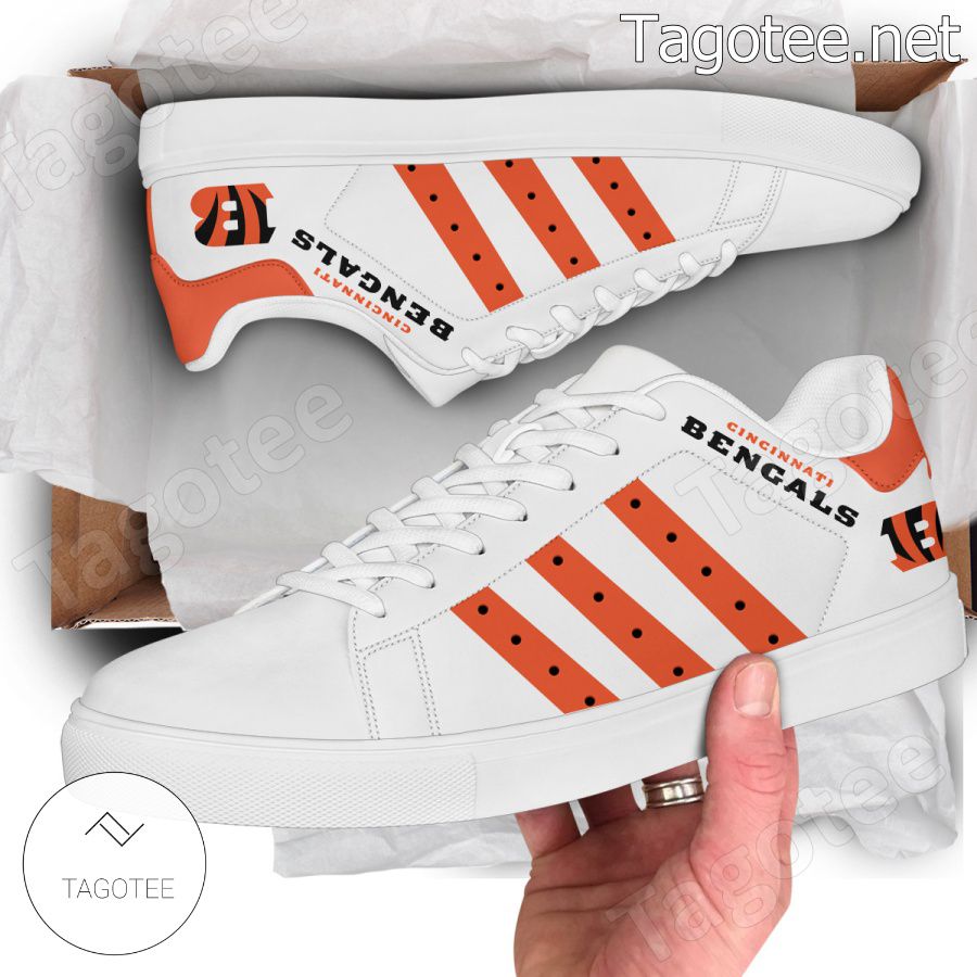 Cincinnati Bengals NFL Logo Stan Smith Shoes - EmonShop