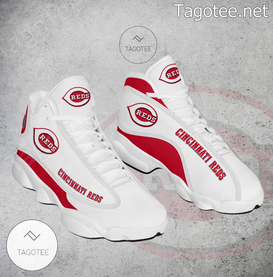 Cincinnati Reds Logo Air Jordan 13 Shoes - EmonShop