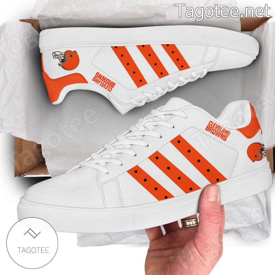 Cleveland Browns NFL Logo Stan Smith Shoes - EmonShop