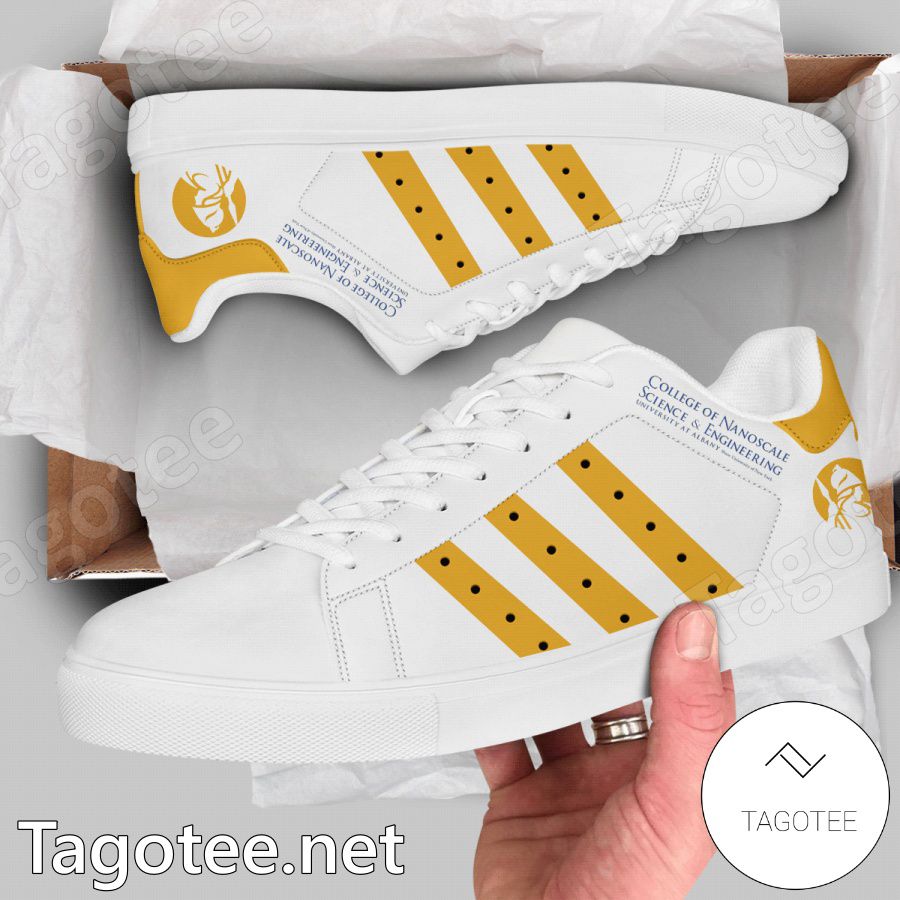 College of Nanoscale Science and Engineering University at Albany Logo Stan Smith Shoes - BiShop