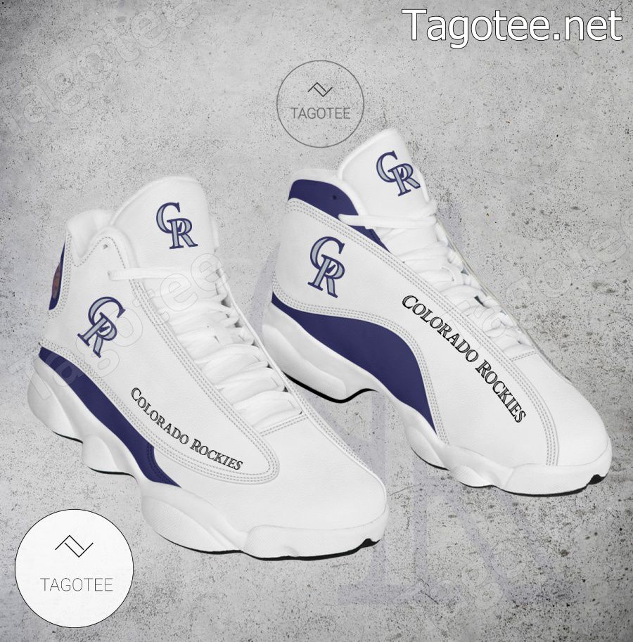 Colorado Rockies Logo Air Jordan 13 Shoes - EmonShop