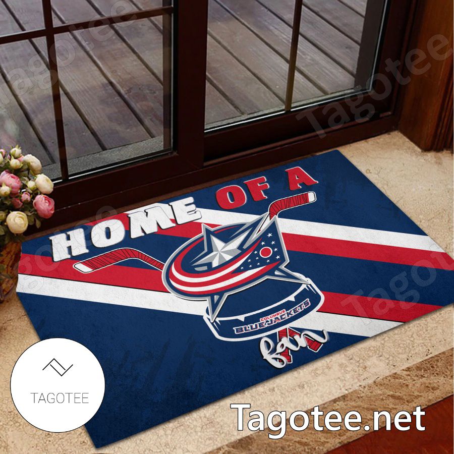 Columbus Blue Jackets Home Of A Fan Doormat