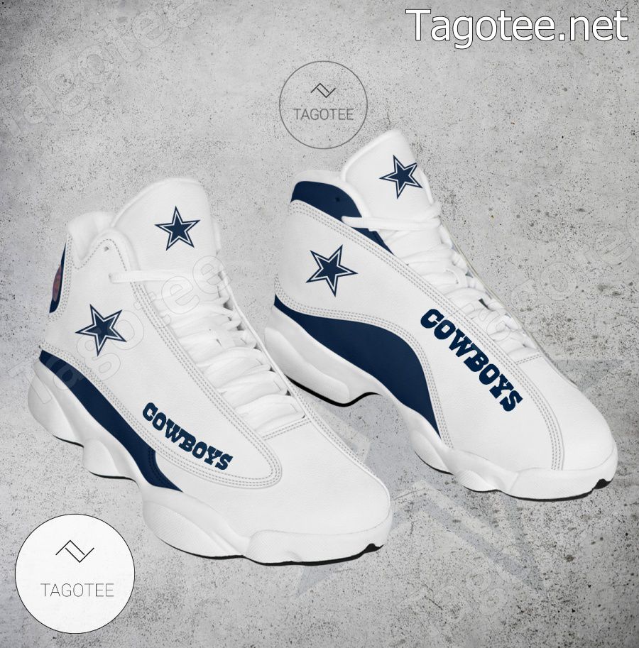 Dallas Cowboys Logo Air Jordan 13 Shoes - EmonShop