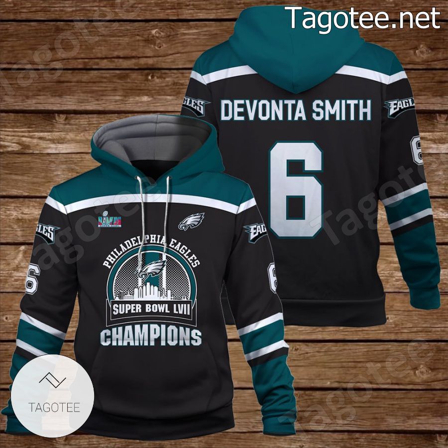 DeVonta Smith 6 Eagles Team Philadelphia Eagles Fan NFL Hoodie