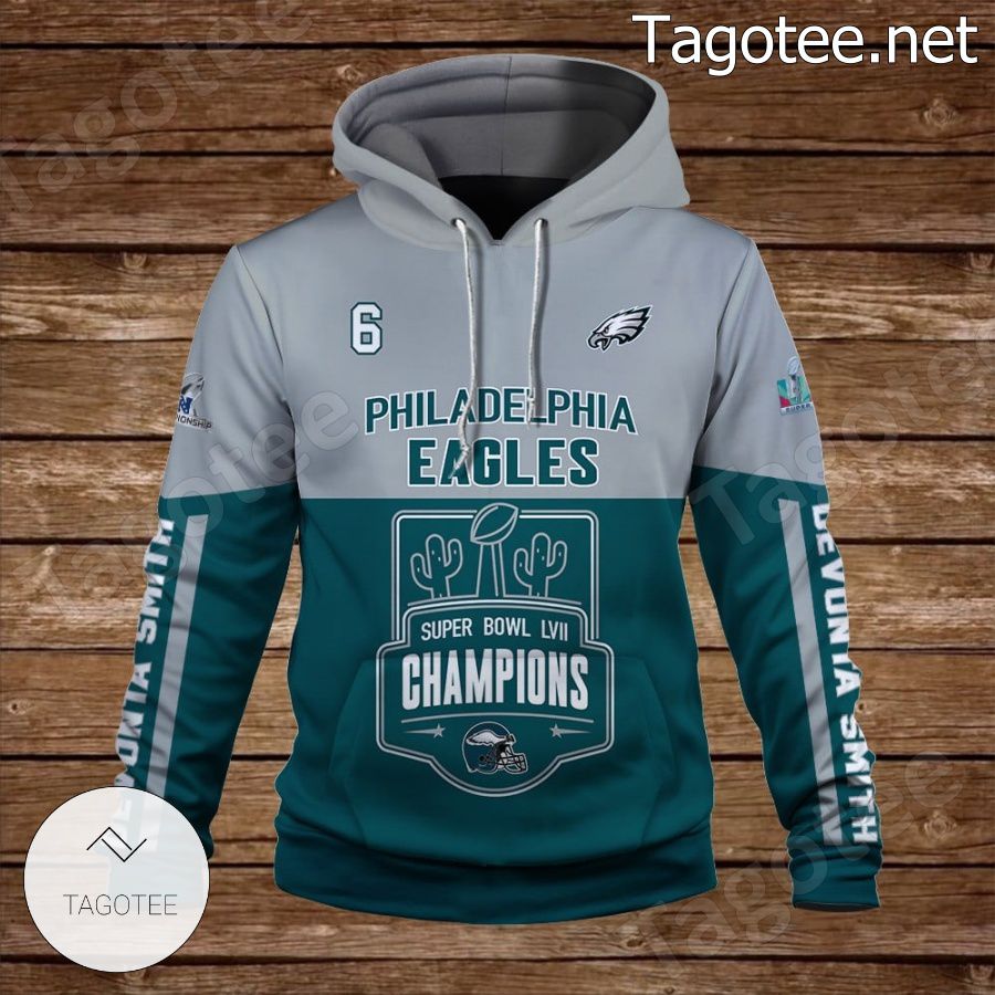 DeVonta Smith 6 Philadelphia Eagles Who Plays Better Than Us Fan NFL Hoodie a