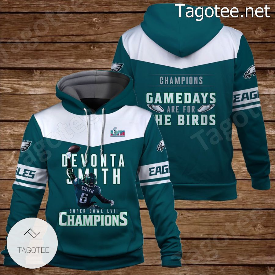 DeVonta Smith Gamedays Are For The Birds Philadelphia Eagles Fan NFL Hoodie