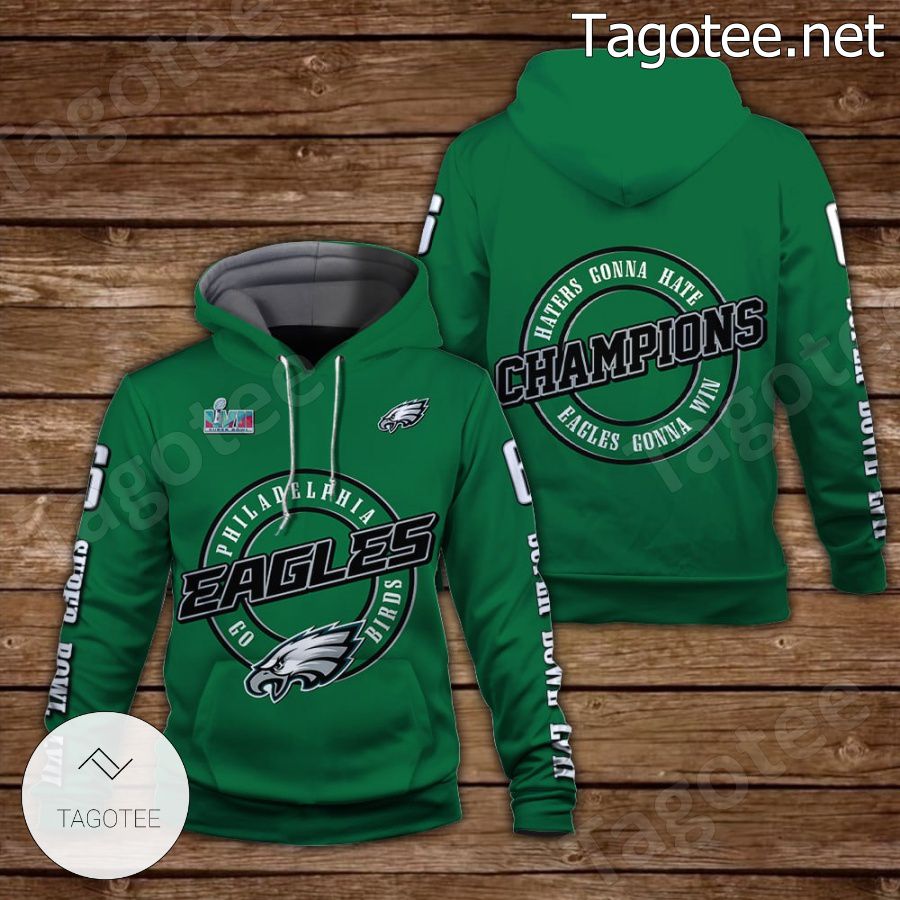 DeVonta Smith Haters Gonna Hate Eagles Gonna Win Philadelphia Eagles Fan NFL Hoodie