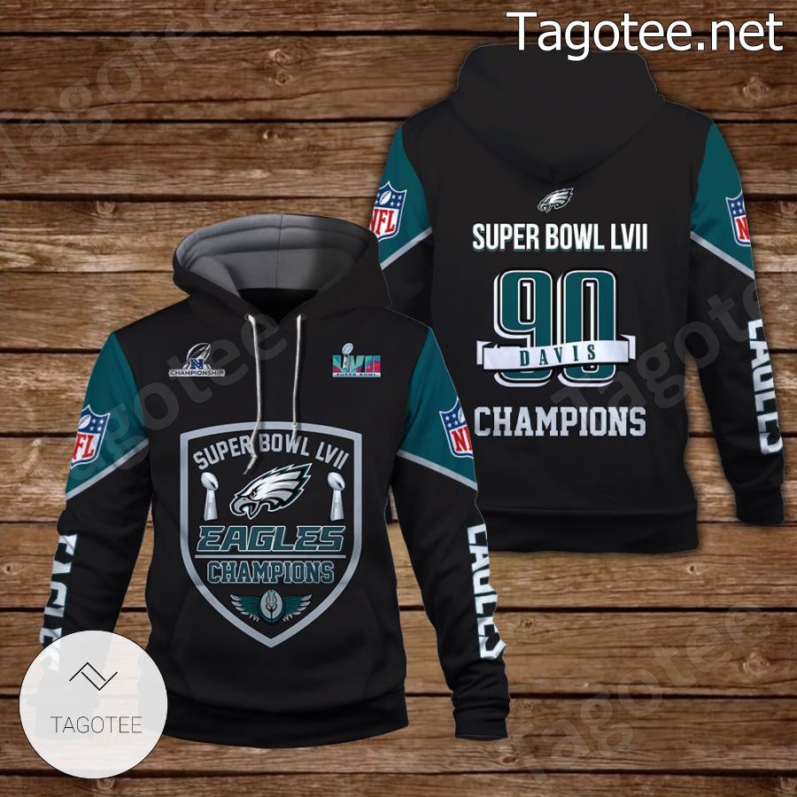 Eagles Champions Davis 90 Philadelphia Eagles Fan NFL Hoodie