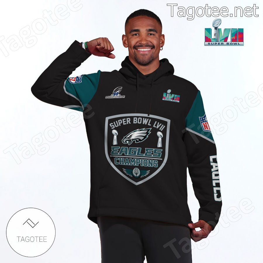 Eagles Champions Hurts 1 Philadelphia Eagles Fan NFL Hoodie a