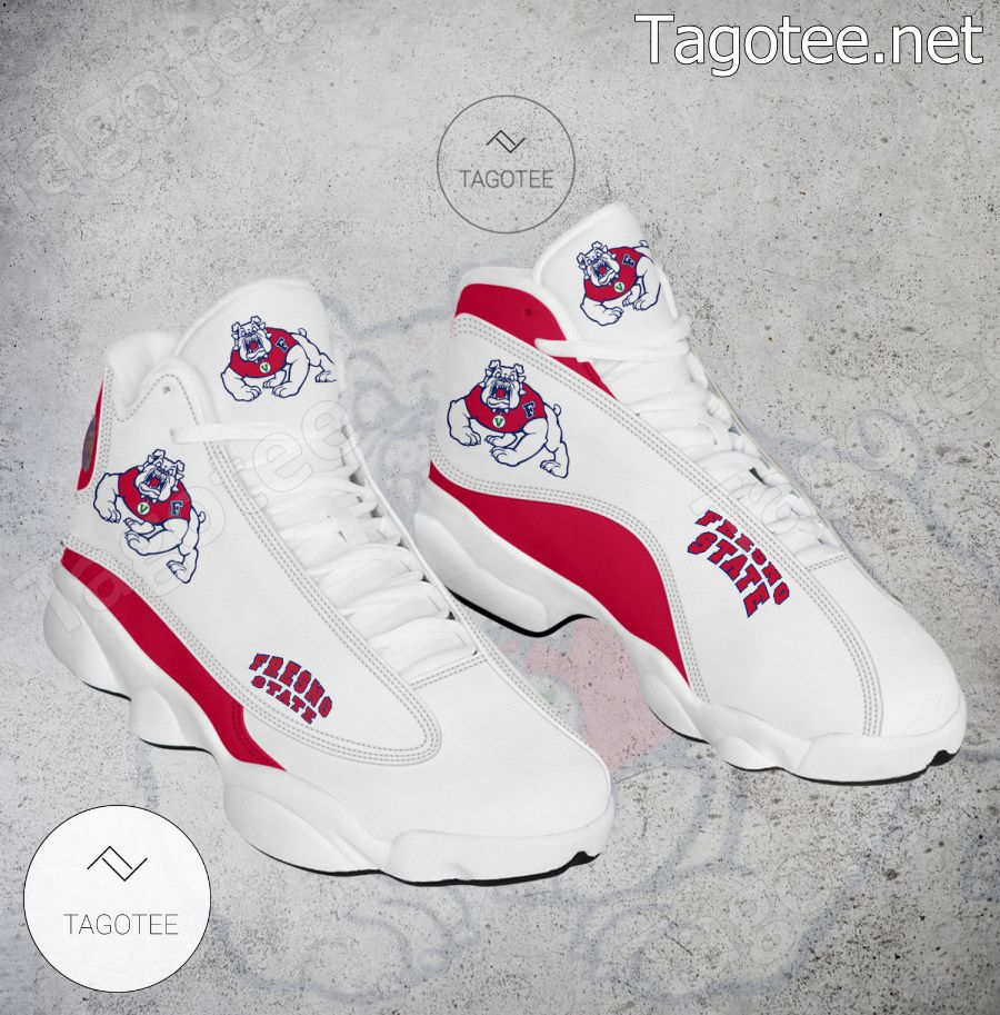 Fresno State NCAA Logo Air Jordan 13 Shoes - BiShop