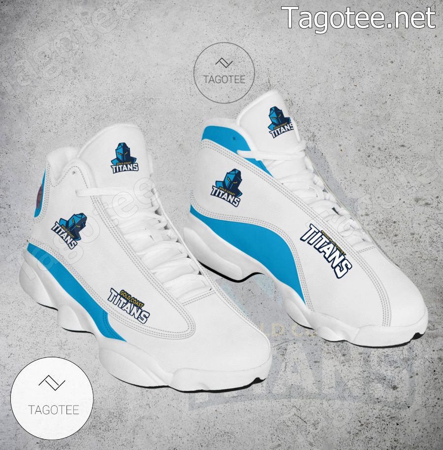 Gold Coast Titans Logo Air Jordan 13 Shoes - EmonShop