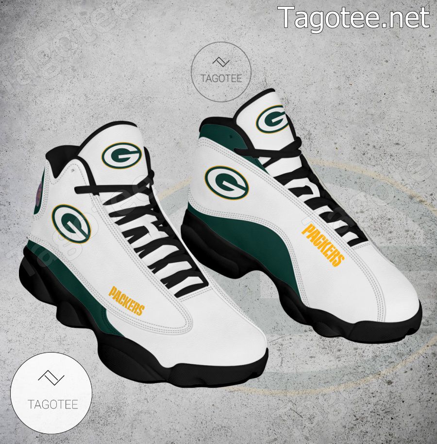 Green Bay Packers Logo Air Jordan 13 Shoes - EmonShop a