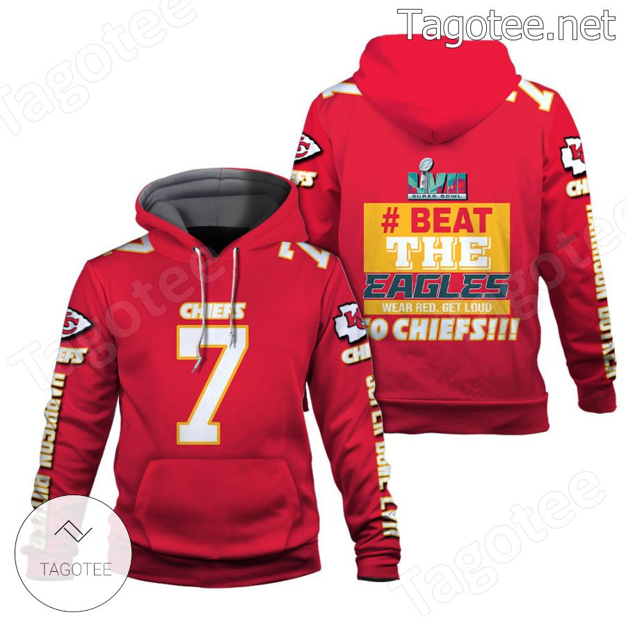 Harrison Butker Beat The Eagles Wear Red Get Loud Kansas City Chiefs Fan NFL Hoodie