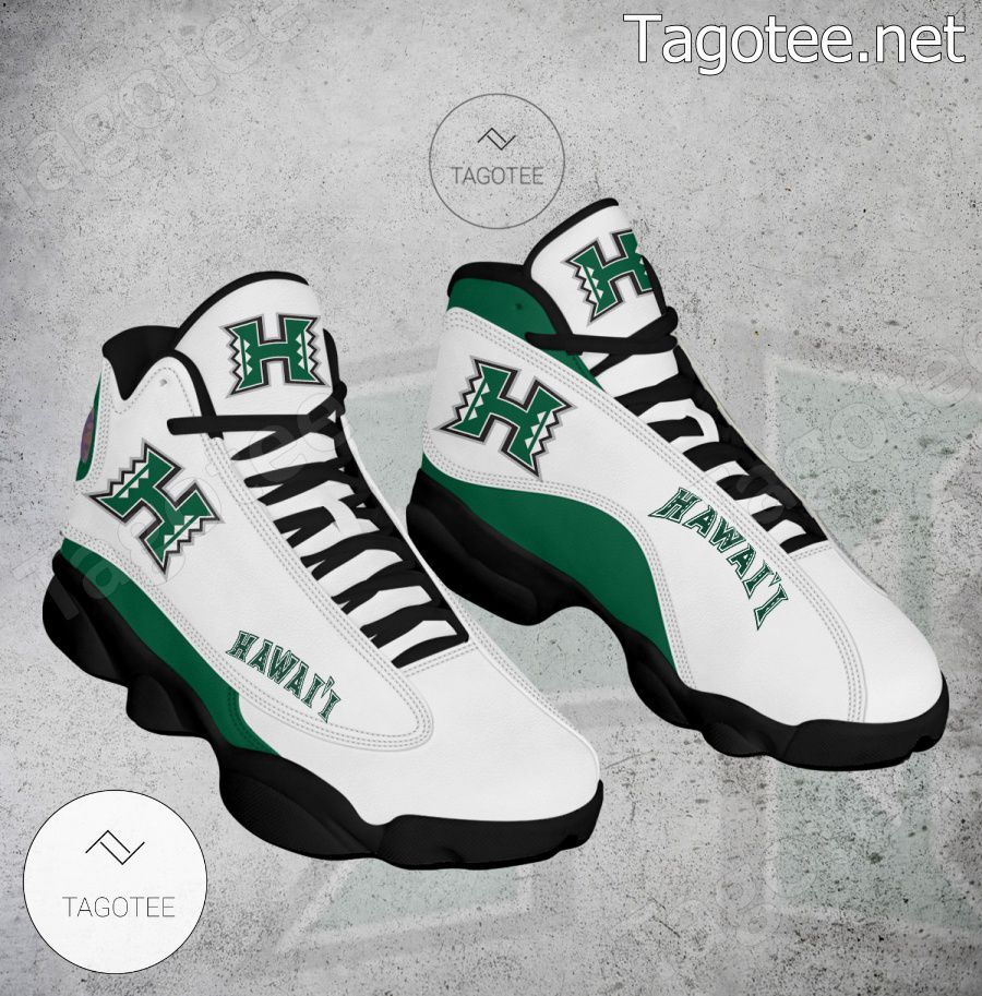 Hawaii NCAA Logo Air Jordan 13 Shoes - BiShop a