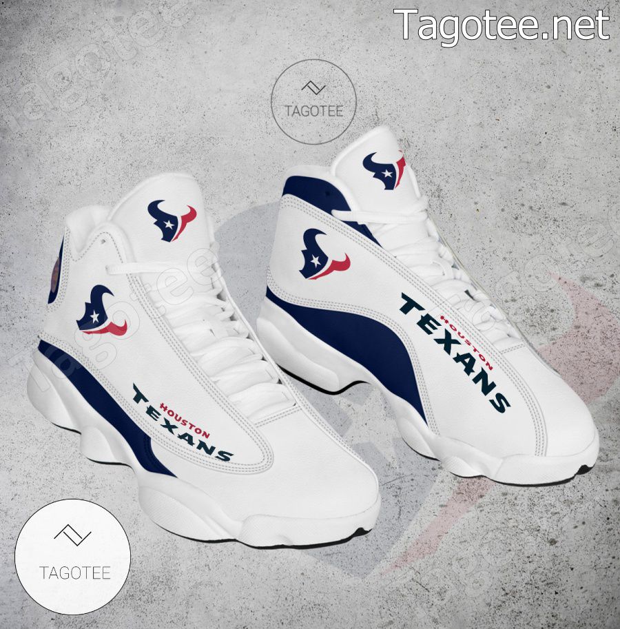 Houston Texans Logo Air Jordan 13 Shoes - EmonShop