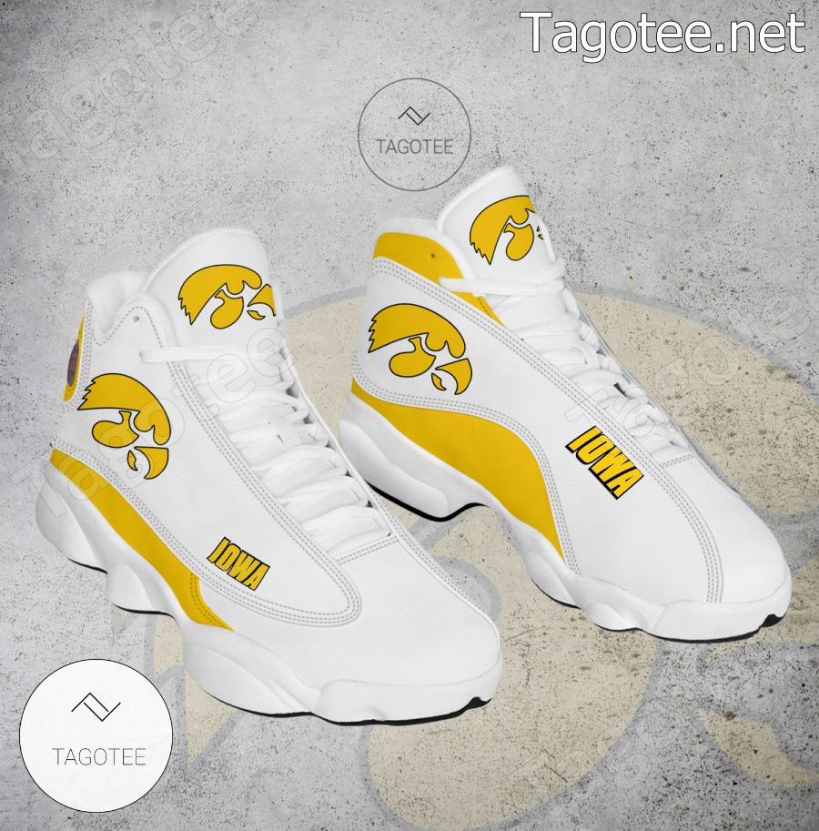 Iowa NCAA Logo Air Jordan 13 Shoes - BiShop